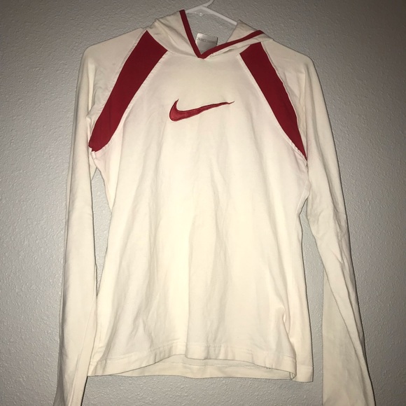 White & Red Nike Sweatshirt - Picture 1 of 1